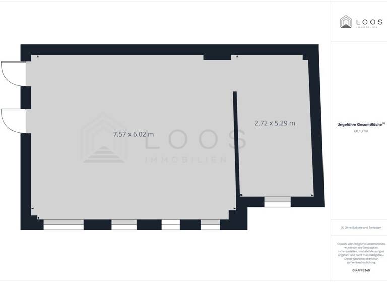 Bürofläche zur Miete 420 € 2 Zimmer 60 m² Bürofläche Finsterwalde 03238