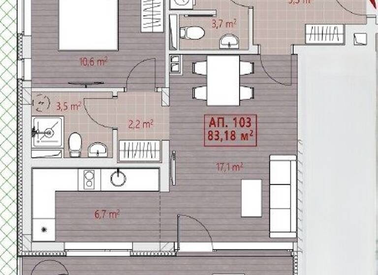 Wohnung zum Kauf provisionsfrei 142.000 € 2 Zimmer 83 m² 1. Geschoss Nessebar 8230