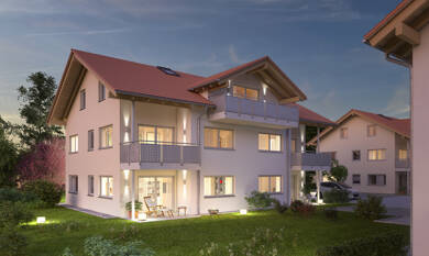 Wohnung zum Kauf - Neubau provisionsfrei als Kapitalanlage geeignet 474.000 € 3 Zimmer 67,7 m² Wielenbach Wielenbach 82407
