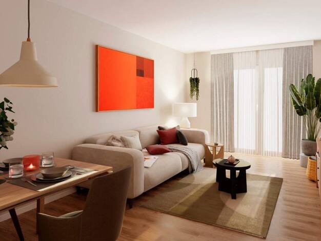 Wohnung zum Kauf - Neubau provisionsfrei 395.900 € 2 Zimmer 66,3 m² 1. Geschoss frei ab 01.12.2027 Lilli-Marx-Straße 24 Benrath Düsseldorf 40597