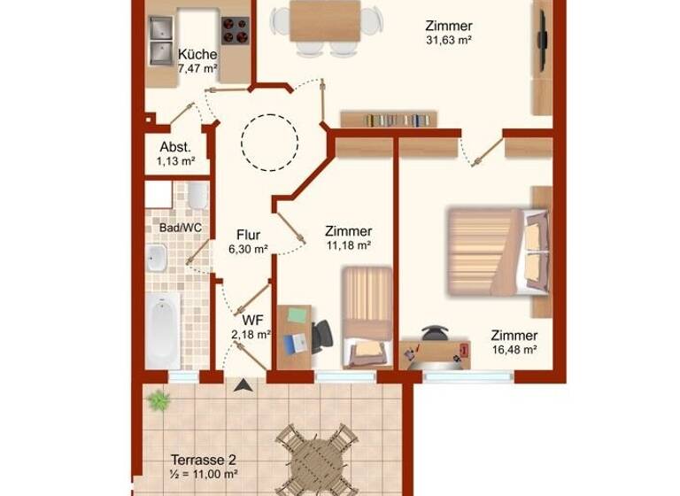Penthouse zum Kauf als Kapitalanlage geeignet 433.333 € 3 Zimmer 100,2 m²<br/>Wohnfläche Buckow Berlin 12349