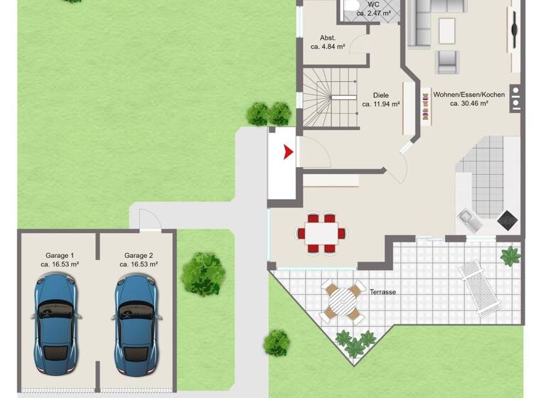 Doppelhaushälfte zum Kauf 749.000 € 6 Zimmer 163 m² 443 m² Grundstück Auloh Landshut 84036