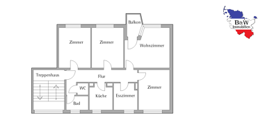 Wohnung zum Kauf 178.000 € 5 Zimmer 99,5 m² 2. Geschoss Nord Husum 25813