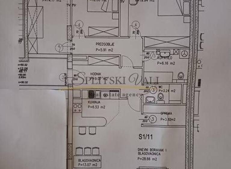 Wohnung zum Kauf 750.000 € 3 Zimmer 127 m² 4. Geschoss Split