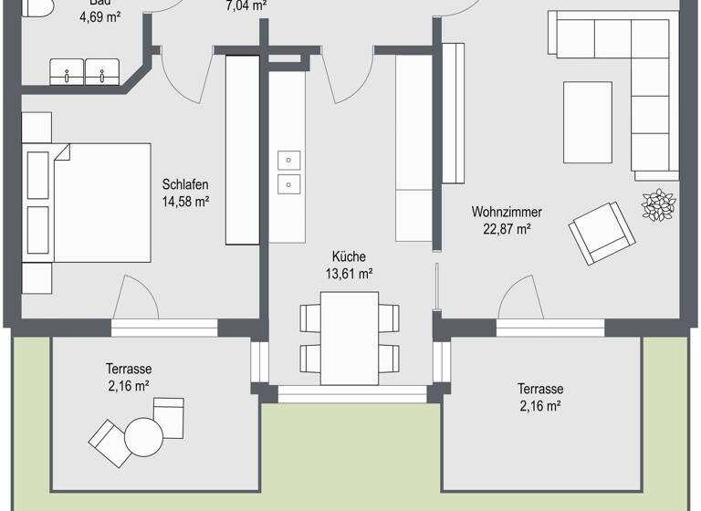 Wohnung zum Kauf 349.000 € 2 Zimmer 67,1 m² Neufinsing Finsing 85464