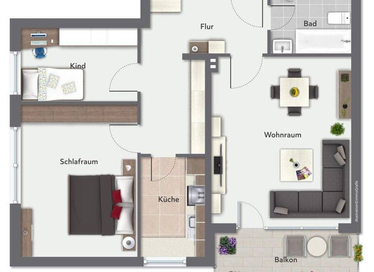 Wohnung zum Kauf 299.000 € 3 Zimmer 70 m² 5. Geschoss frei ab sofort Garstedt Norderstedt 22848