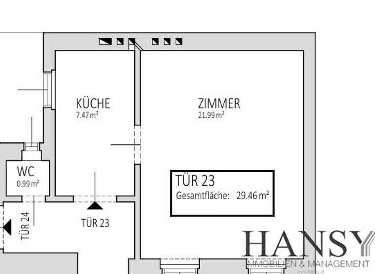 Wohnung zum Kauf 129.000 € 1,5 Zimmer 29,5 m² 3. Geschoss Wien 1030
