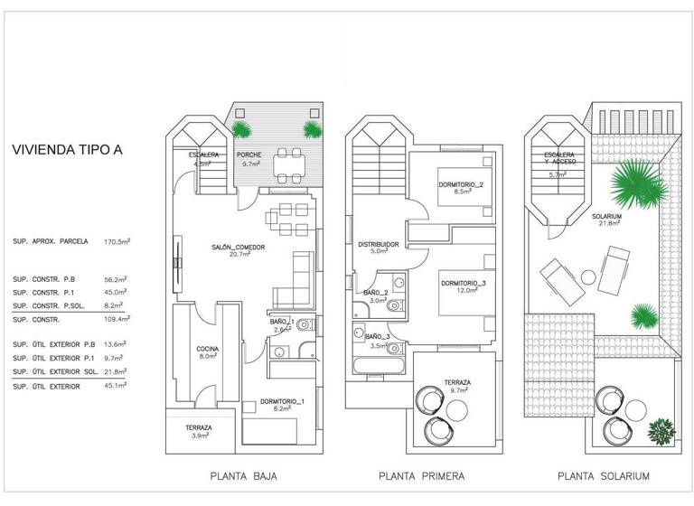 Villa zum Kauf - Erstbezug provisionsfrei 275.000 € 4 Zimmer 155 m² 170 m² Grundstück San Fulgencio 03177