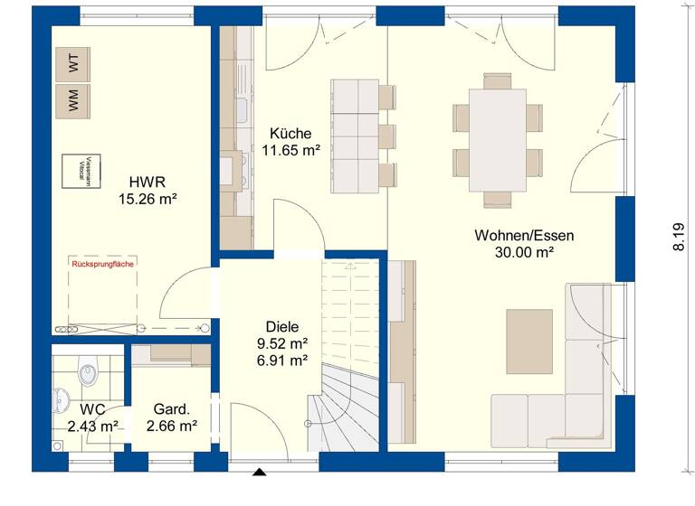 Einfamilienhaus zum Kauf provisionsfrei 397.230 € 4 Zimmer 135,5 m² 861 m² Grundstück Röblingen am See Seegebiet Mansfelder Land 06317