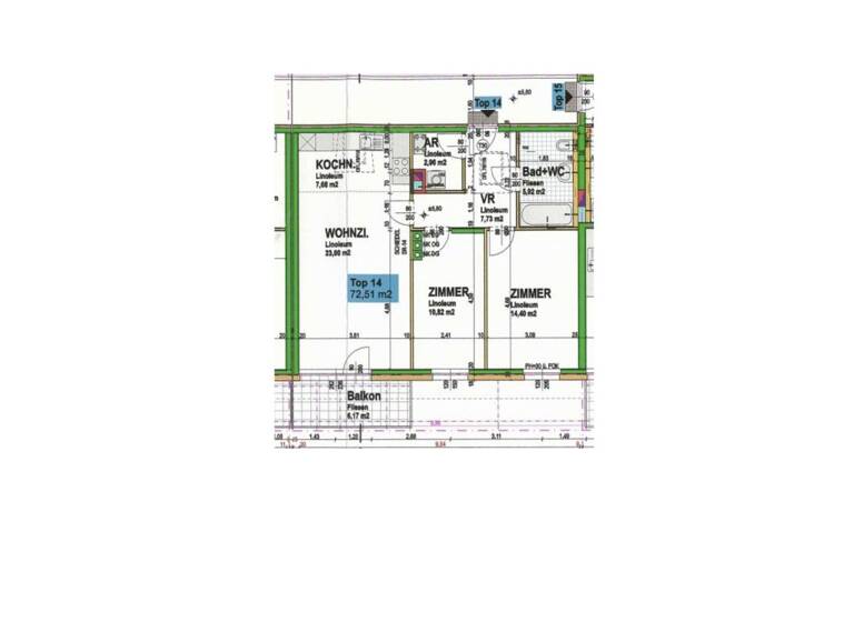 Wohnung zur Miete 914 € 3 Zimmer 72,5 m² frei ab sofort Kirchengasse 6a Mistelbach 2130