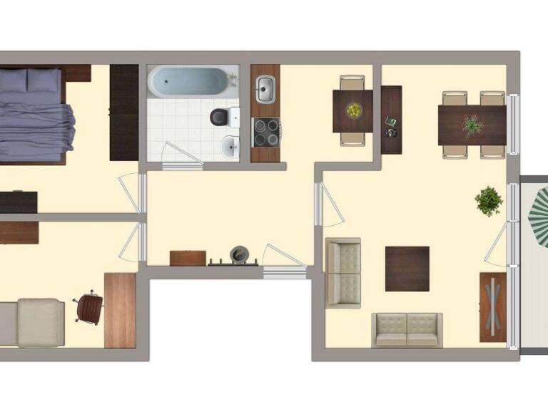 Wohnung zur Miete 337 € 3 Zimmer 56,1 m² 4. Geschoss Werner-Seelenbinder-Ring 80 Süd Dessau-Roßlau 06849