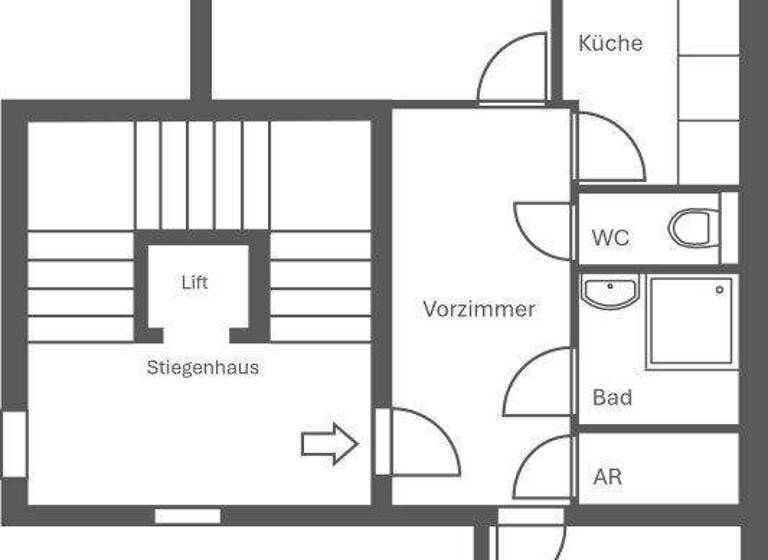 Wohnung zum Kauf 299.000 € 2 Zimmer 58 m² 2. Geschoss Leitgebgasse Wien 1050