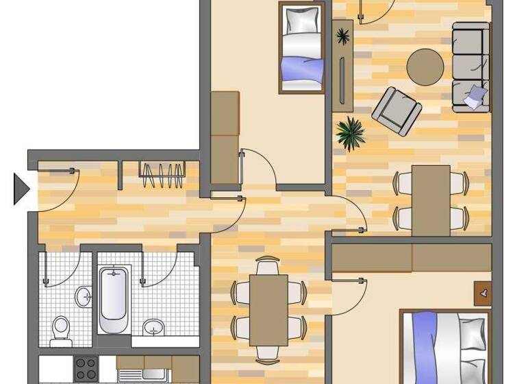 Wohnung zur Miete 899 € 3 Zimmer 81 m² 1. Geschoss frei ab 17.03.2026 Potsdamer Straße 36 Hassels Düsseldorf 40599