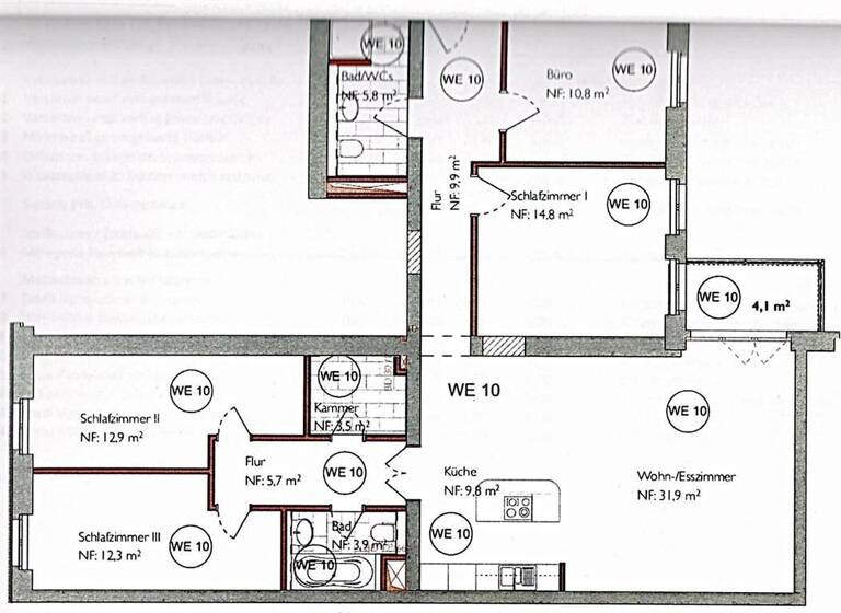 Wohnung zum Kauf 1.040.000 € 5 Zimmer 123,4 m²<br/>Wohnfläche 2.<br/>Geschoss Weißensee Berlin 13088
