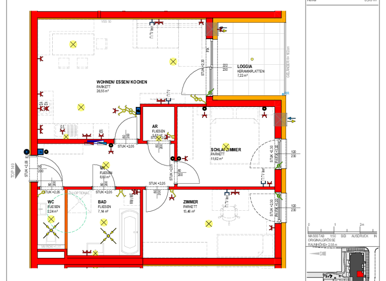 Wohnung zur Miete - Erstbezug 962 € 3 Zimmer 71,4 m² 2. Geschoss Am Dorfplatz 2 Alkoven 4072