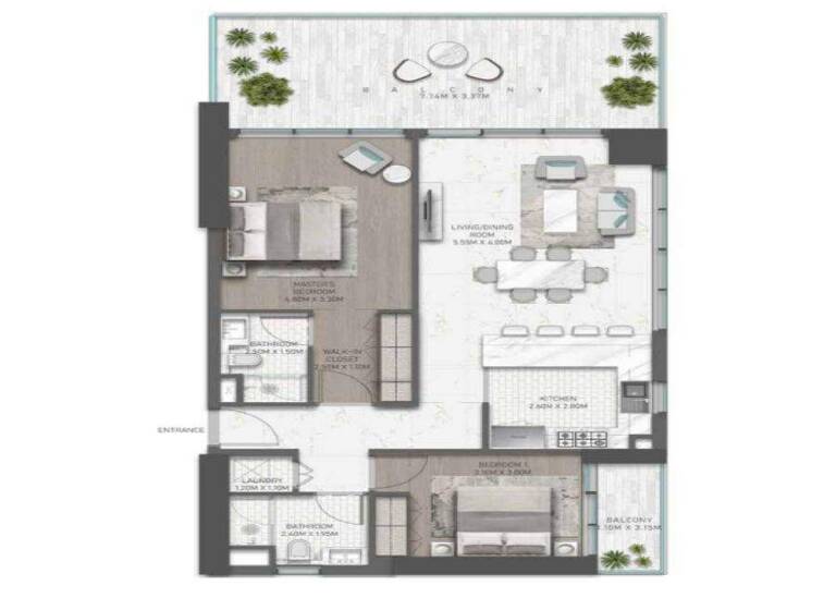 Wohnung zum Kauf - Erstbezug provisionsfrei 571.348 € 3 Zimmer 124,9 m² Dubai