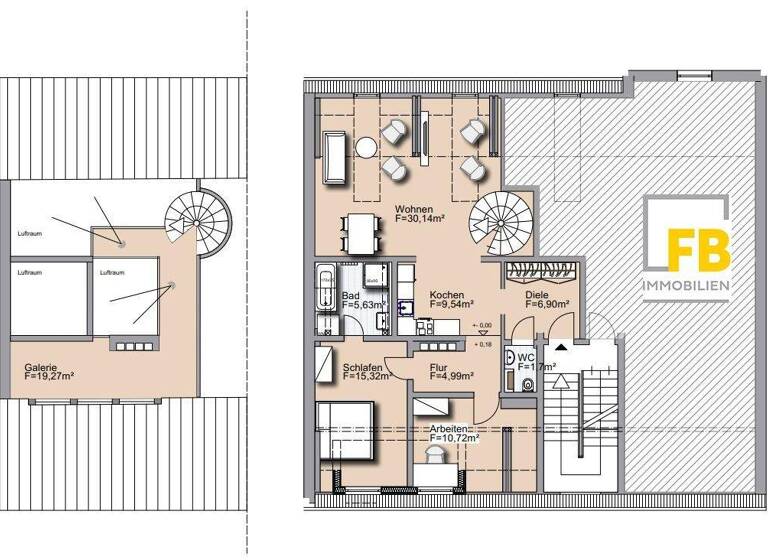 Wohnung zur Miete 1.065 € 3 Zimmer 85 m² 3. Geschoss Innenstadt Fulda 36037