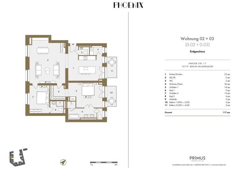 WG-Zimmer zur Miete 3.900 € 4 Zimmer 117 m² Geschoss 1/5 frei ab sofort Pariser Straße 17 A Wilmersdorf Berlin 10707