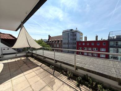 Terrassenwohnung zur Miete 1.600 € 2 Zimmer 115 m² Dachgeschoss frei ab sofort Kaiserstraße 128 Innenstadt - West - Östlicher Teil Karlsruhe 76133