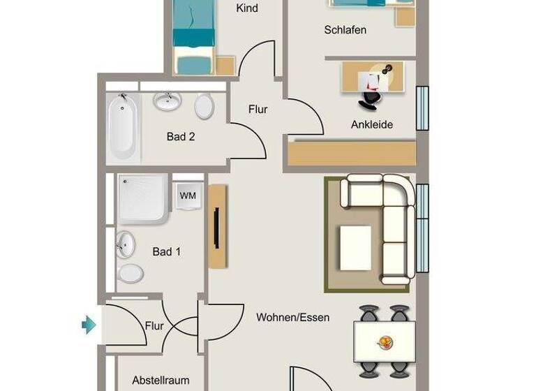 Wohnung zur Miete - Erstbezug 1.233 € 3 Zimmer 92,7 m² EG frei ab 01.05.2026 Majolikaweg 6 Rheinbach 53359