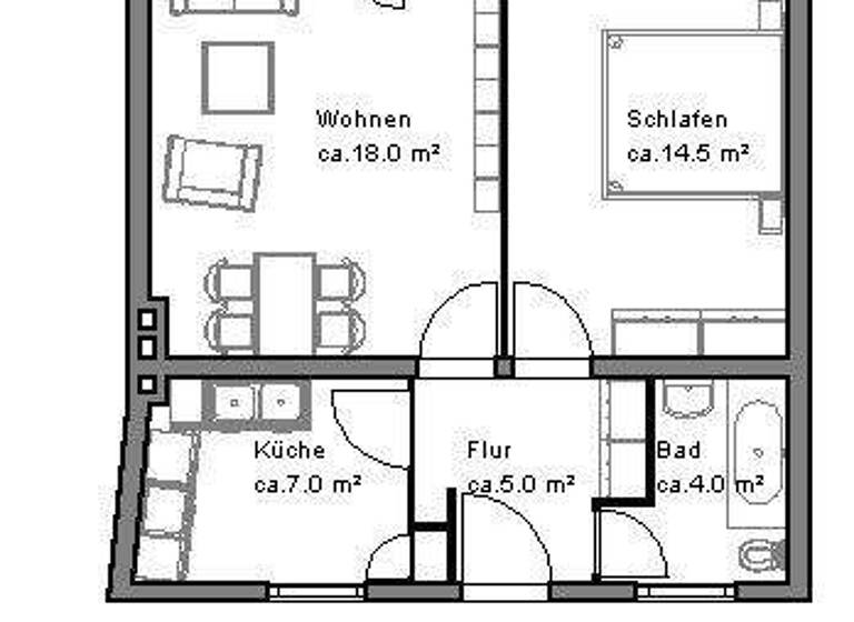 Wohnung zur Miete 503 € 2 Zimmer 50,3 m² 2. Geschoss frei ab 07.05.2026 Lüssenhopstr. 18A Stöcken Hannover 30419