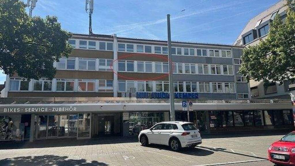 Praxis zur Miete 1.100 € 4 Zimmer 81 m² Bürofläche Mitte Ulm 89073