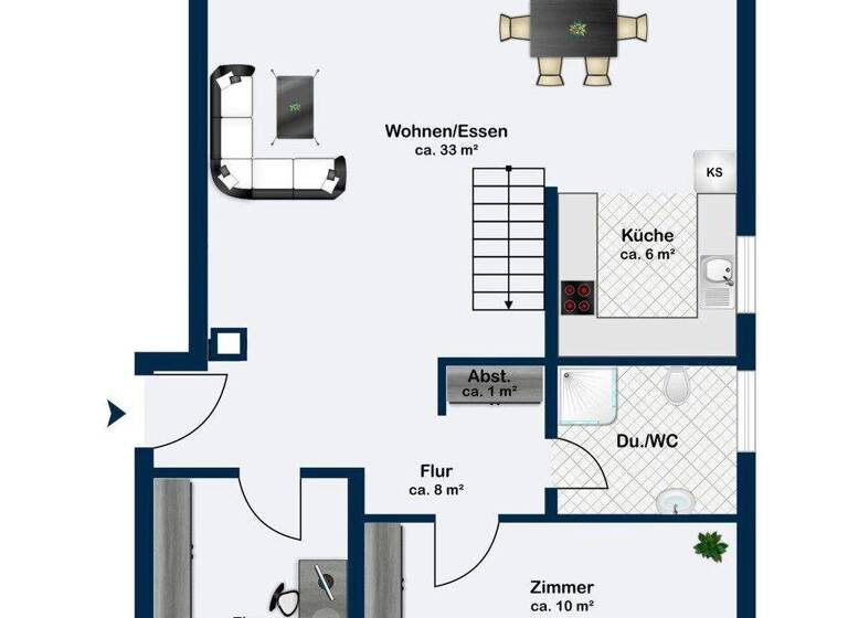 Wohnung zum Kauf 299.000 € 4 Zimmer 93 m² 2. Geschoss Usingen 61250
