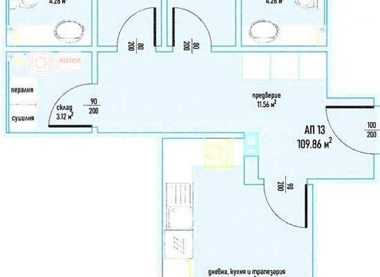 Studio zum Kauf 309.480 € 3 Zimmer 129 m² Sofia