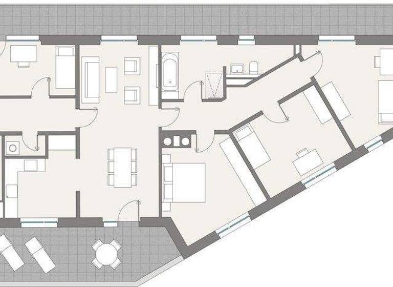 Wohnung zur Miete 1.989 € 5 Zimmer 158,1 m² 4. Geschoss Mockauer Straße 6 Mockau-Nord Leipzig 04357