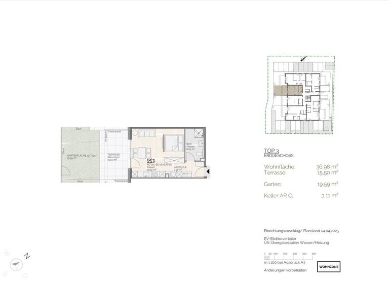Studio zum Kauf - Erstbezug 183.000 € 1 Zimmer 37 m² EG Ried im Innkreis 4910