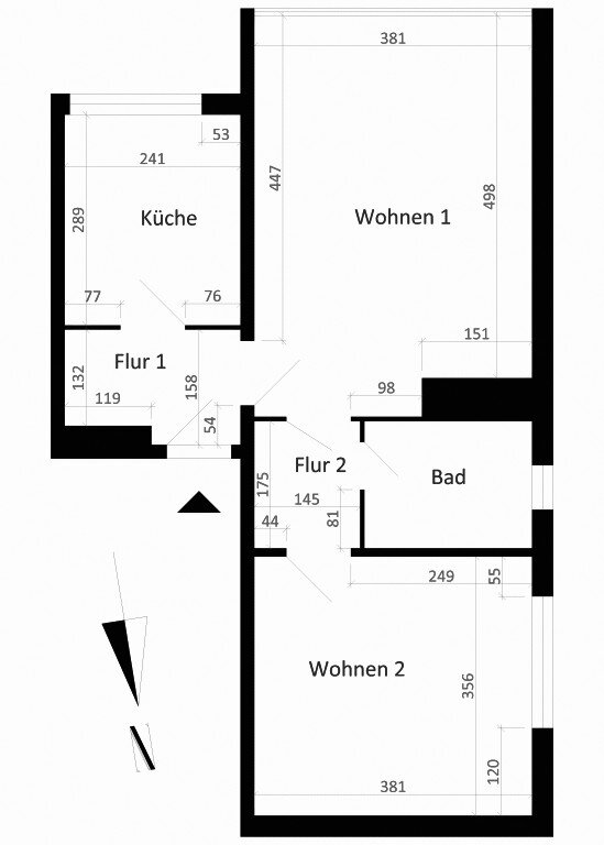 Wohnung zur Miete 335 € 2 Zimmer 50 m²<br/>Wohnfläche 1.<br/>Geschoss 01.03.2025<br/>Verfügbarkeit Otto-von-Guericke-Str. 82 Rathausviertel Magdeburg 39104