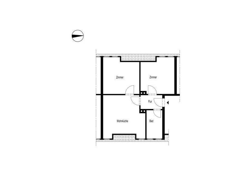 Wohnung zur Miete 235 € 2 Zimmer 46 m² Aufm Aul 2 Oberrahmede Lüdenscheid 58513