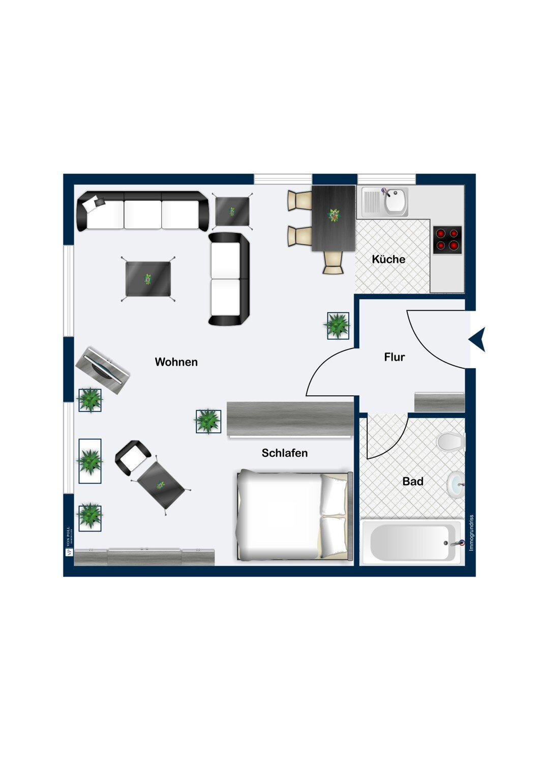 Studio zum Kauf 154.000 € 1 Zimmer 39 m²<br/>Wohnfläche Breite Kempten 87439