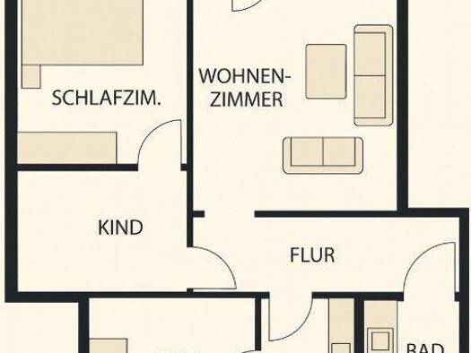 Wohnung zum Kauf 240.000 € 4 Zimmer 80 m² 3. Geschoss Waldkraiburg 84478