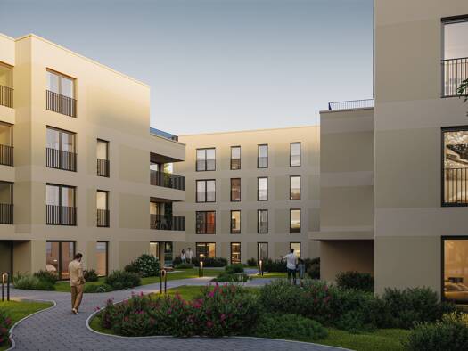 Terrassenwohnung zum Kauf - Neubau 499.900 € 3 Zimmer 88,3 m² Deutenbacher Straße 3 Stein 90547