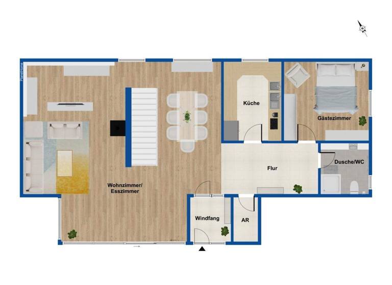 Doppelhaushälfte zum Kauf 274.000 € 4 Zimmer 170 m² 850 m² Grundstück Netphen 57250