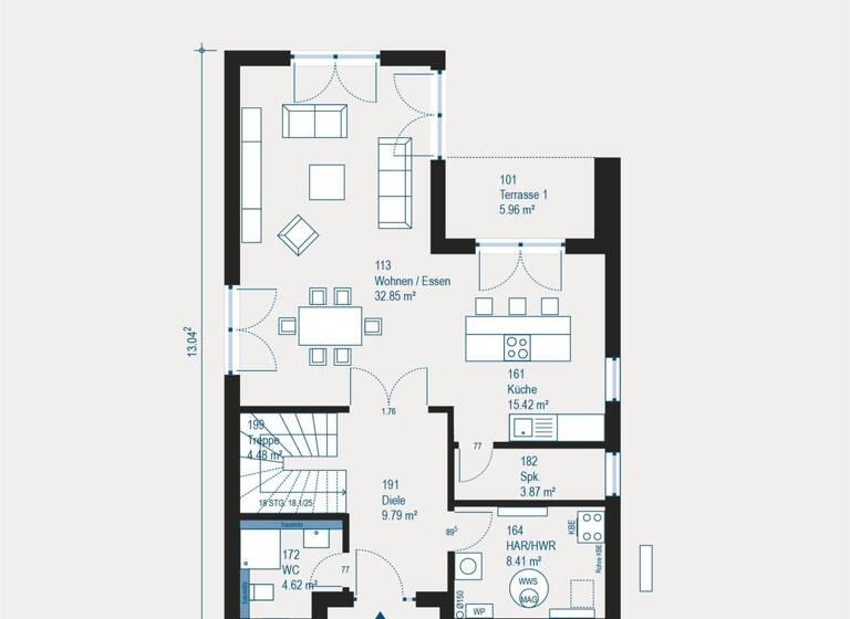 Einfamilienhaus zum Kauf 679.900 € 4 Zimmer 174,4 m² 351,3 m² Grundstück Kuppenheim 76456