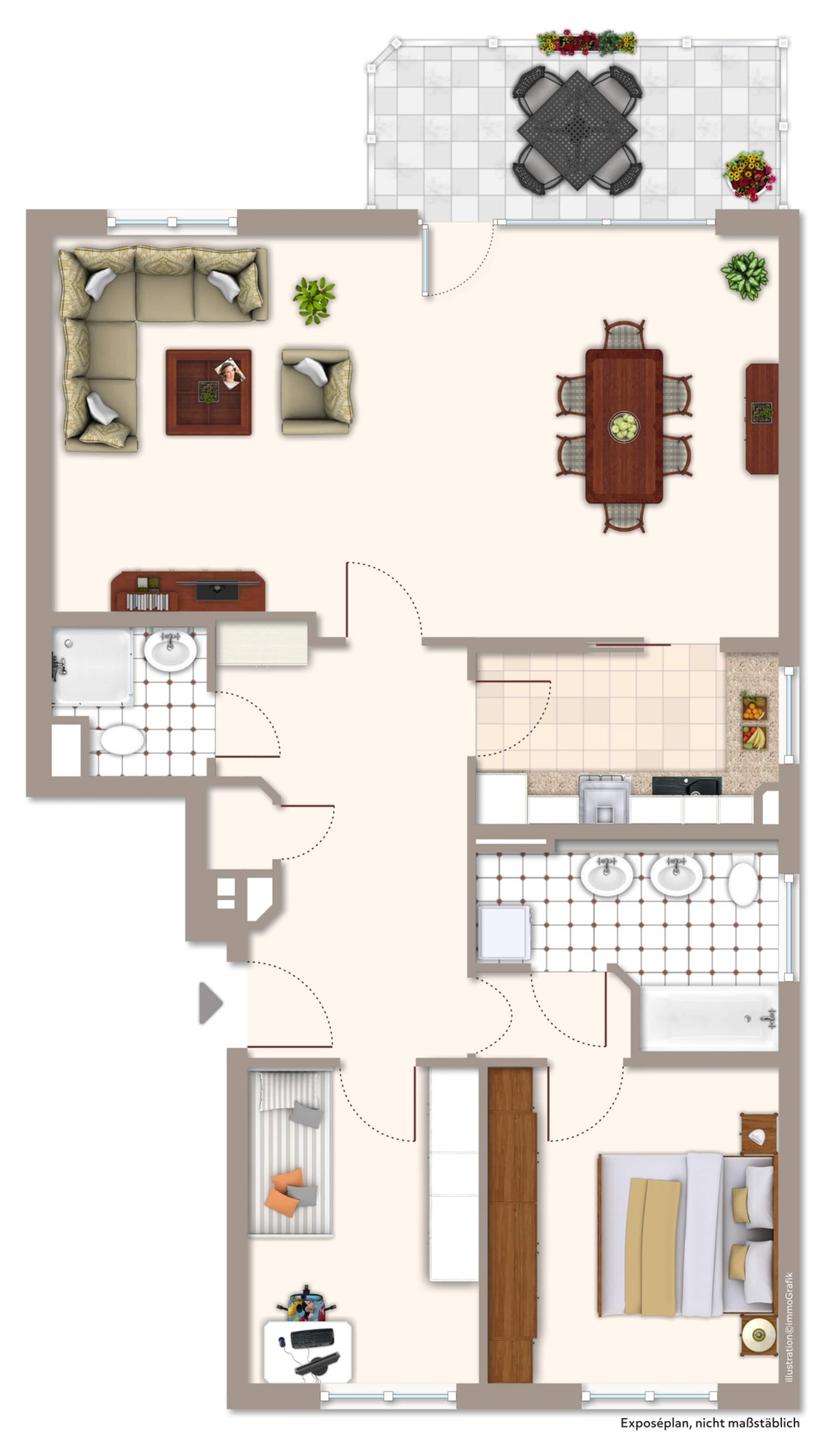 Wohnung zum Kauf 375.000 € 3 Zimmer 96 m²<br/>Wohnfläche 1.<br/>Geschoss Innenstadt 61 Hilden 40721