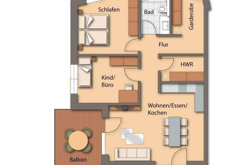 Wohnung zur Miete 875 € 3 Zimmer 84,4 m² 1. Geschoss Seubersdorf 92358