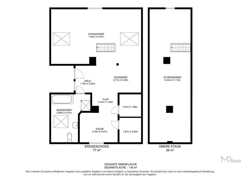 Wohnung zum Kauf 169.000 € 1,5 Zimmer 59 m² 2. Geschoss Pöttmes 86554