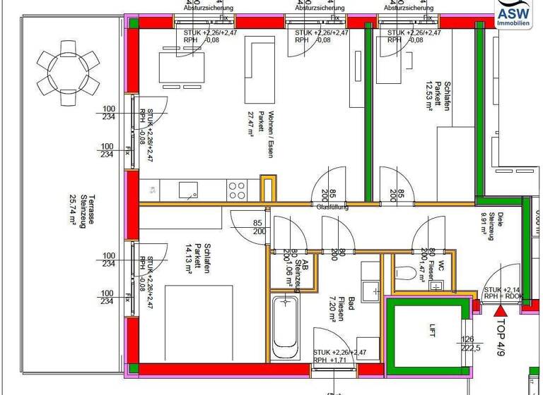 Wohnung zum Kauf 328.000 € 3 Zimmer 73,8 m² 2. Geschoss frei ab 01.06.2027 Hochsteingasse Geidorf Graz 8010