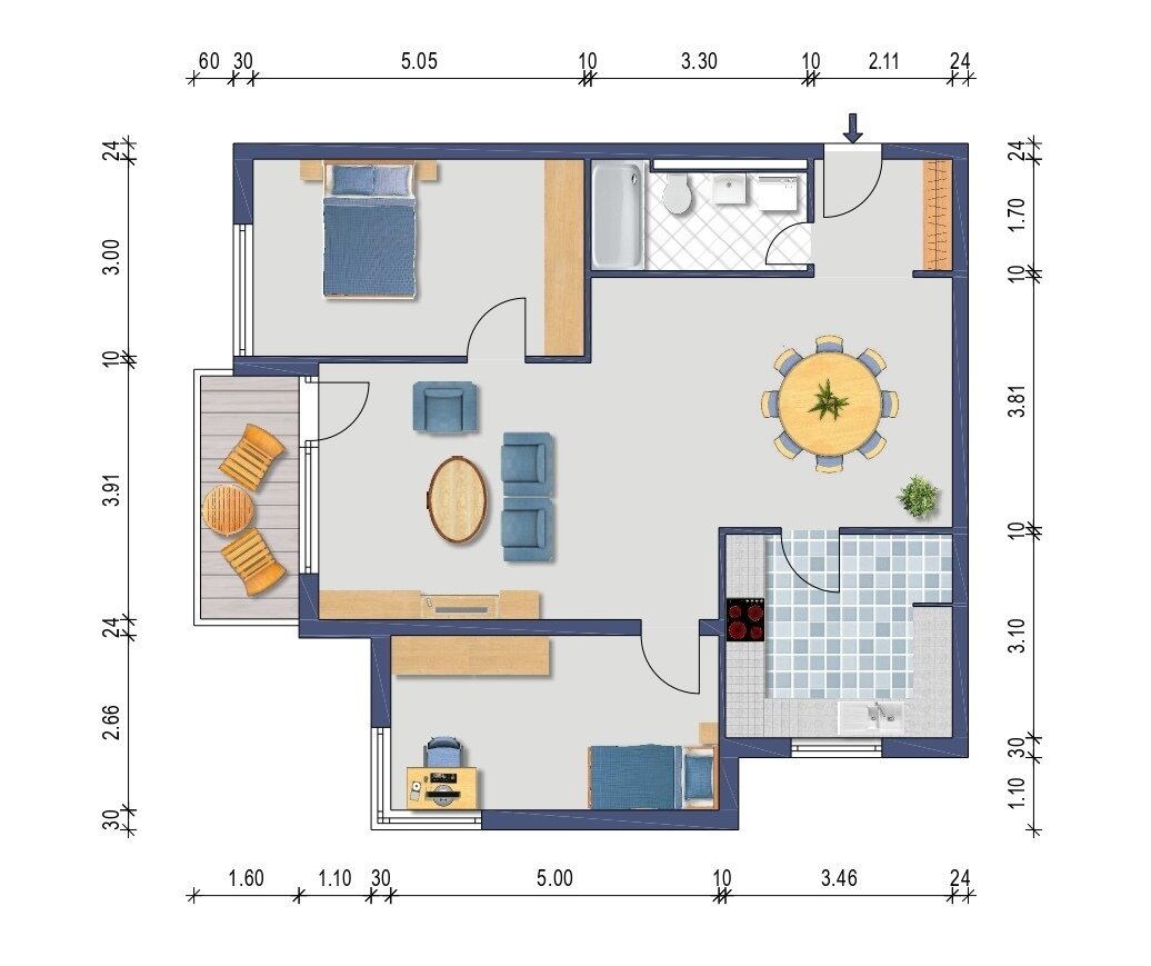 Wohnung zum Kauf 284.000 € 3,5 Zimmer 85 m²<br/>Wohnfläche 3.<br/>Geschoss Haagen Lörrach 79541