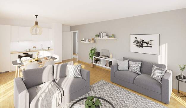 Wohnung zum Kauf - Neubau provisionsfrei 379.900 € 4 Zimmer 100 m² 3. Geschoss frei ab 01.12.2025 Kleiner Warnowdamm 1e Groß Klein Rostock 18109