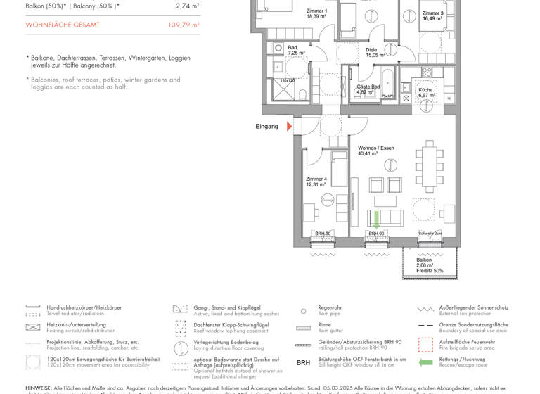 Wohnung zum Kauf 1.145.000 € 5 Zimmer 139,8 m²<br/>Wohnfläche 1.<br/>Geschoss Schwedische Allee 23 Krampnitz Potsdam 14476