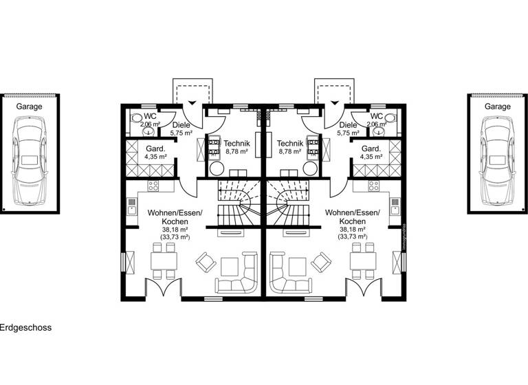 Doppelhaushälfte zum Kauf provisionsfrei 501.191 € 4 Zimmer 110 m² 253 m² Grundstück Winkelhaid 90610