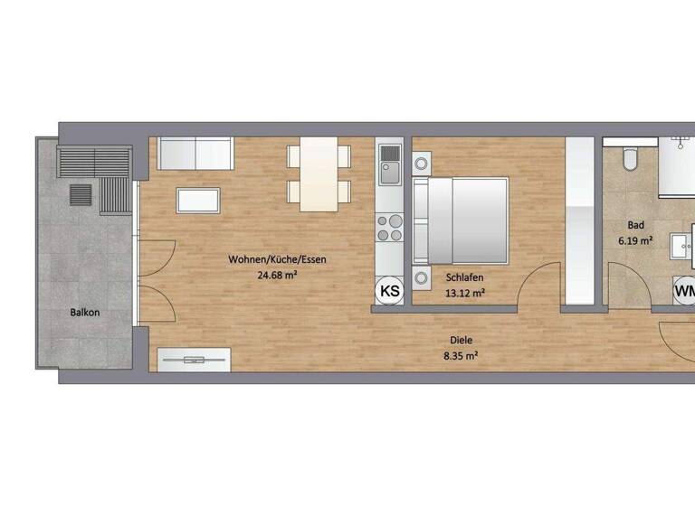 Wohnung zum Kauf - Erstbezug provisionsfrei 277.000 € 2 Zimmer 57,4 m² 1. Geschoss Hermann-Voland-Straße 6 Königsfeld Königsfeld im Schwarzwald 78126