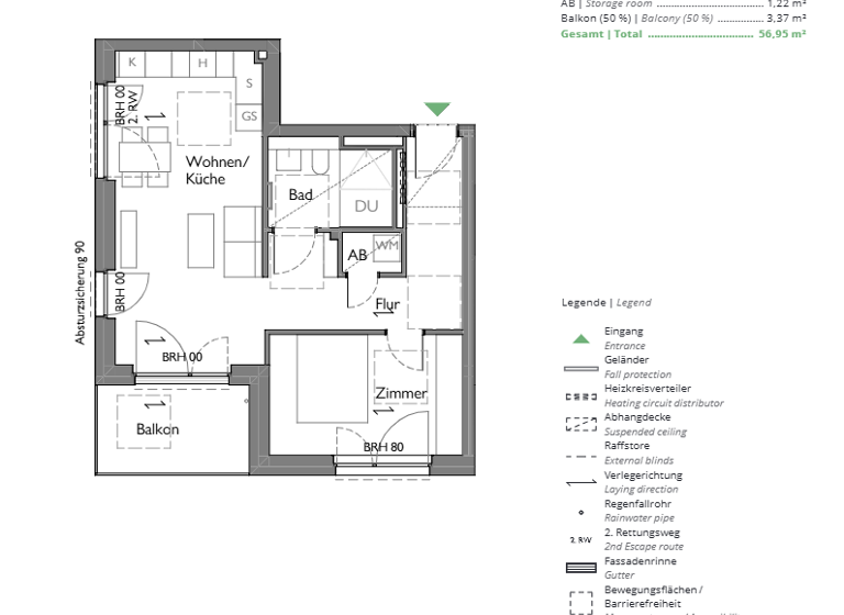 Wohnung zum Kauf - Erstbezug provisionsfrei 290.000 € 2 Zimmer 57 m² 2. Geschoss Naunhof 04683