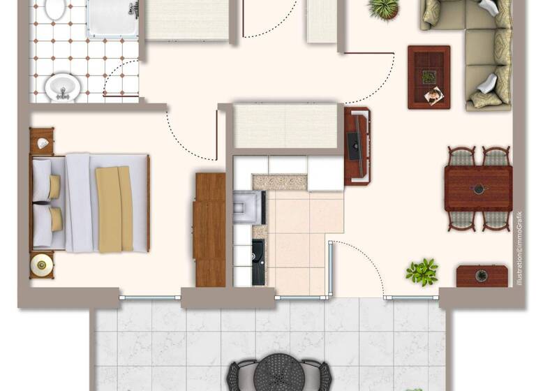 Wohnung zum Kauf 149.000 € 2 Zimmer 47 m² Lilli Marleen 3 Wremen Wurster Nordseeküste 27638