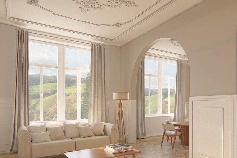 Wohnung zum Kauf - Neubau provisionsfrei als Kapitalanlage geeignet 849.450 € 4 Zimmer 161,8 m² Im Dorf 44a Nordrach Nordrach 77787