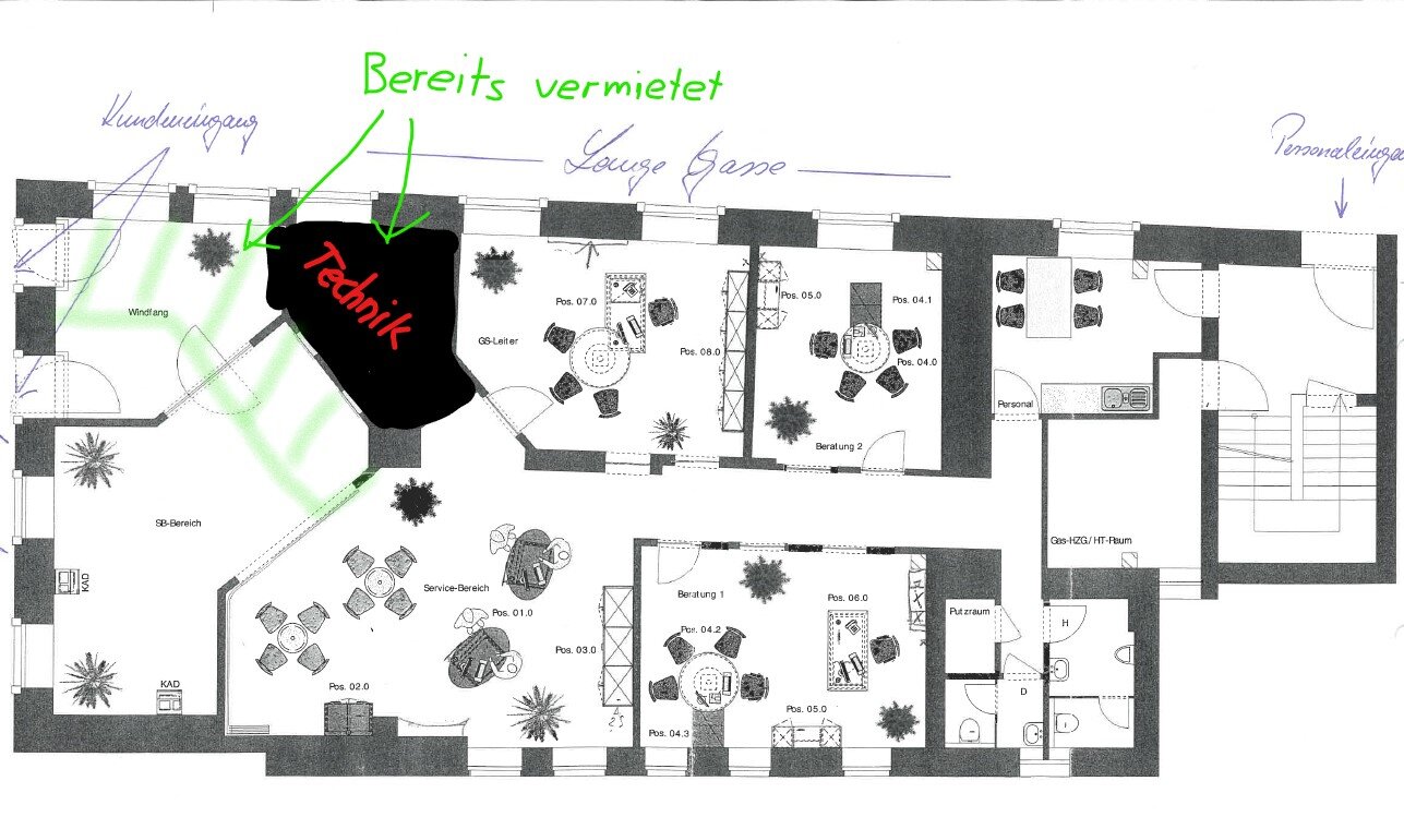 Bürofläche zur Miete provisionsfrei 7,50 € 4 Zimmer 170 m²<br/>Bürofläche von 130 m² bis 190 m²<br/>Teilbarkeit Hauptstraße 1 Zeil Zeil am Main 97475